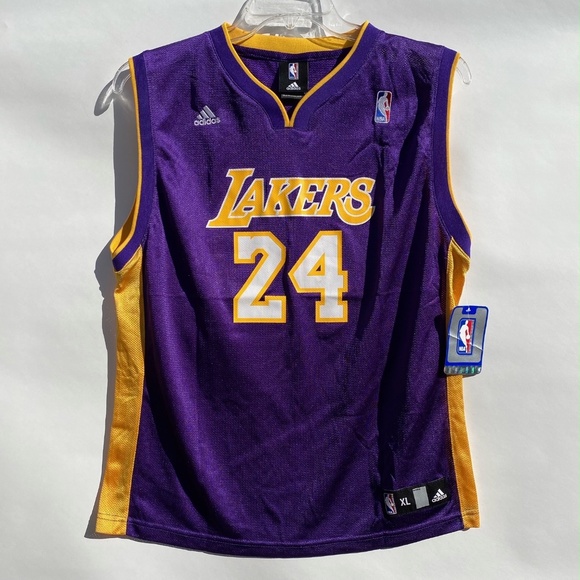 adidas Other - Kobe Bryant #24 Adidas Lakers Basketball Jersey - Size XL (18-20) Youth